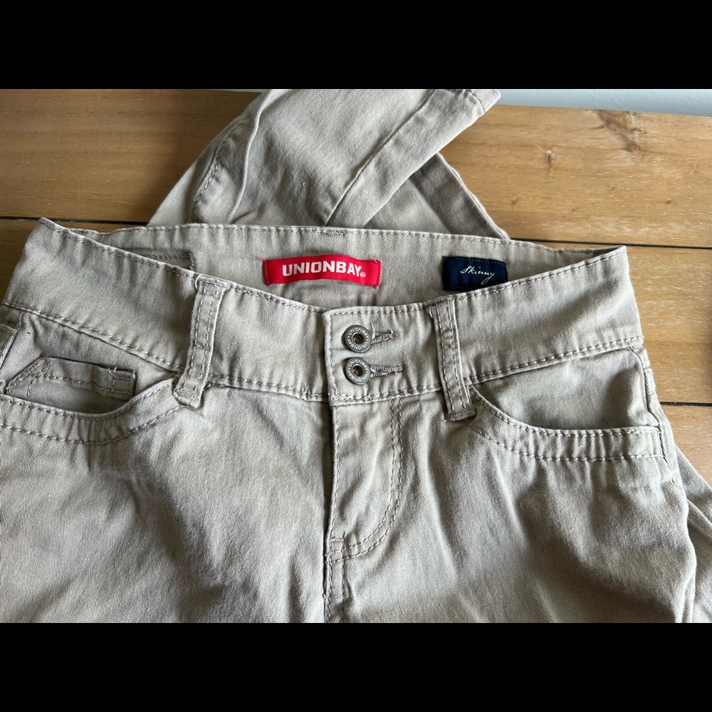 Beige Unionbay Medium-Rise Pants